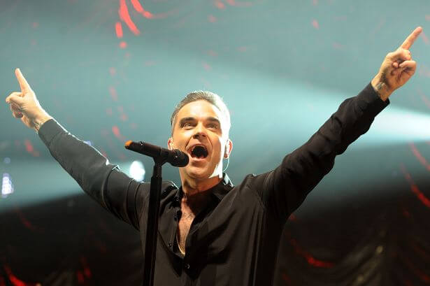 Körpersprache Robbie Williams